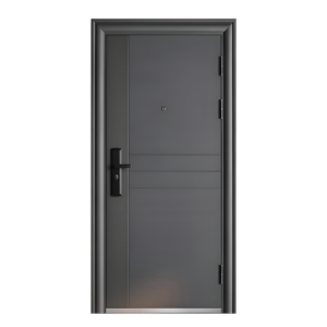 MDF Exterior Modern Steel High-Quality Bulletproof Residential Security Front Door