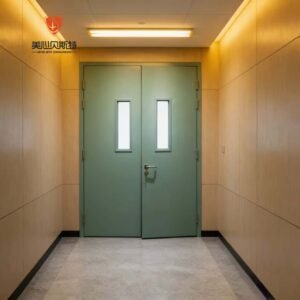Factory ODM/OEM Modern Steel Fire Resistant Safety Door Vision Panel Soundproof Thermal Insulation Fiberglass Interior