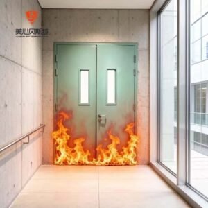 Apartment Steel Fireproof Fire Rated Emergency Escape Door Fire Steel Door