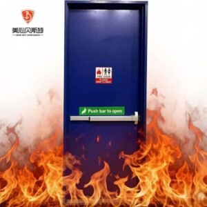 Apartment Steel Fireproof Fire Rated Emergency Escape Door Fire Steel Door