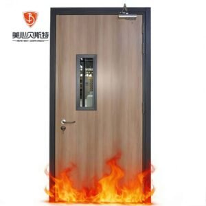 Available for Hospitals Apartments Shopping Malls Safe Steel Fire Doors Multiple Colors Various Styles