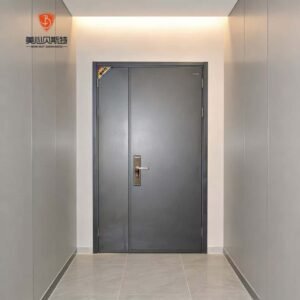 Factory Direct Sales Hospital Supermarket Use Steel Fire Doors Fiberglass Modern Design Partition Metal Slab Security