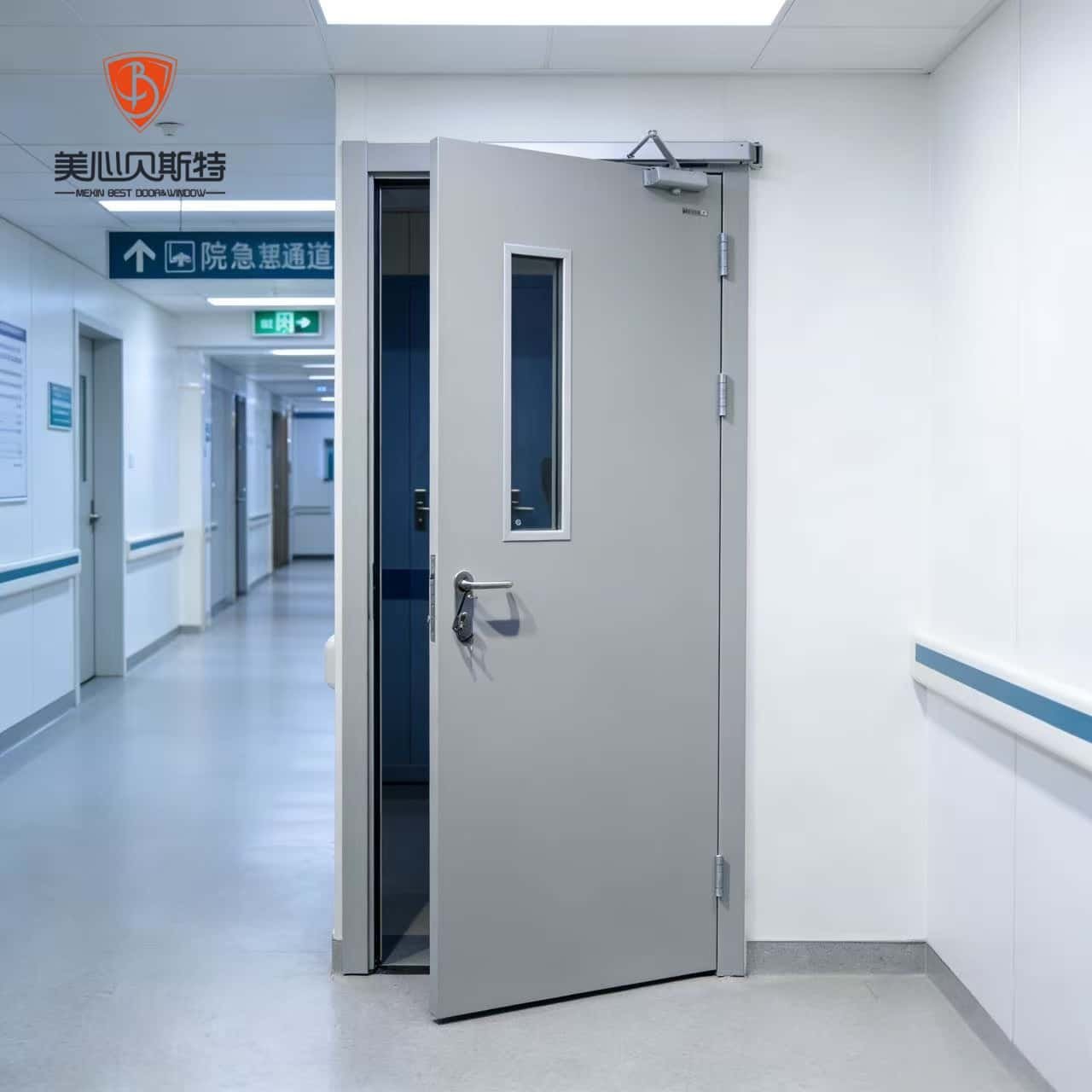 Modern Steel Fire Doors-Security Partition for Supermarket & Hospital Use Interior/Exterior Garage Entry