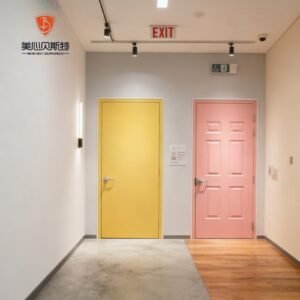 Steel Fireproof Interior Door Waterproof Anti-Theft Security Door for Hospital Living Room Apartment