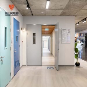 Steel Fire Door Galvanized 16# Frame Hollow Metal Commercial Doors Oversize Customized Doors Factory