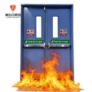 Certified Minimalist Zinc Prevention Coating Industrial Civil Construction Frame Steel Fire Door Commercial Hospital
