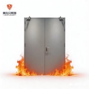 Standard Sizes Modern Custom Built Architectural Supermarket Hospital Safety Fireproof Steel Fire Door UL Certification