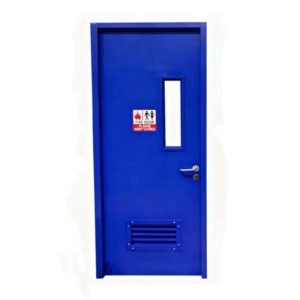 In Stock Steel Louver Door Fireproof Sound Insulated Ventilation Door for Machine Room Heat Dissipation Application