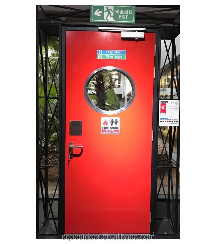 FIRE DOOR WITH GLASS Vision Panel