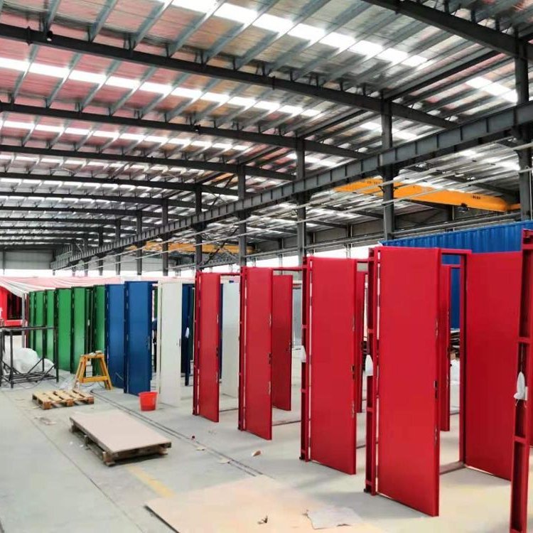 BS Standard 60mind Fire Rated Powder Coating Galvanized Steel Door