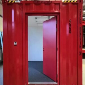 BS Standard 60-Min Fire-Rated Powder-Coated Galvanized Steel Single Door (Model: BT1NN2000NG/00)