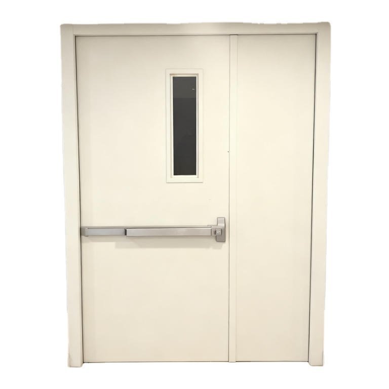 UL/WHI Certified Steel Fire-Rated Door with Glass Vision Panel for Philippine Construction Projects