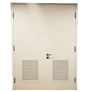 Customizable UL/WHI Certified Steel Fire-Rated Double-Open Door with Louver for Philippine Construction Projects