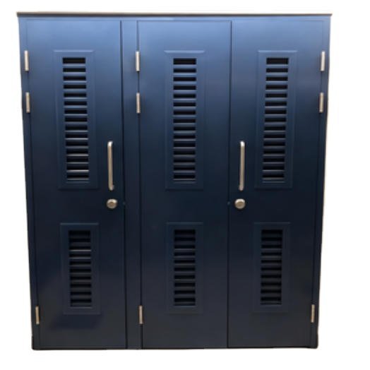 Customizable UL/WHI Certified Steel Fire - Rated Triple Door with Louver for Construction Projects in Costa Rica hospital