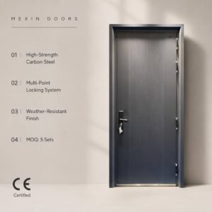Economical Steel Security Entry Door Durable Metal Front Door for Home Entrance and Warehouse Project CE Certified