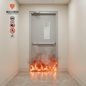 High Quality WH Certified Fire Rated Steel Door 60 90 180 Mins Fireproof Metal Door for South America Construction Projects