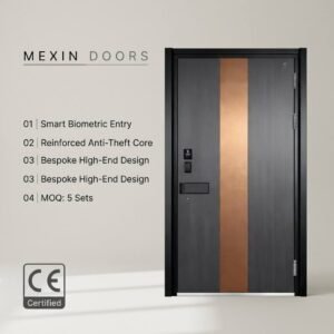 Savani 9203 Smart Entrance Door with 3D Face Recognition Biometric Anti-Theft Armored Door for Luxury Villa
