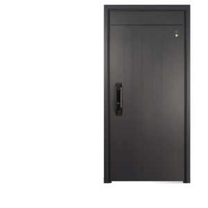 Modern Finished Steel Security Door Class a Fingerprint Lock Side Opening High-end Villa Entry Door 8905