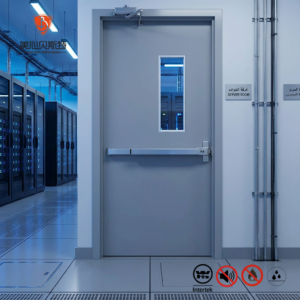 UL Listed WH Certified Warnock Hersey Fire Rated Steel Door 180 Mins Metal Emergency Exit Door for Industrial Factory Warehouse