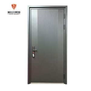 Modern Villa Interior Solid Wood Entry Door with Waterproof Feature and Stainless Steel Screen Netting