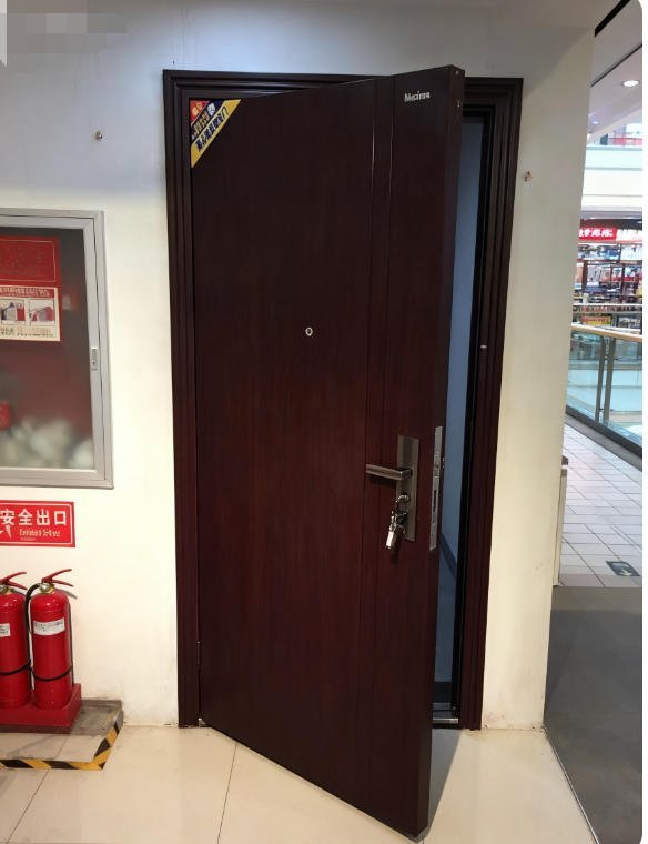 Popular Exterior Main Gate and Front Entry Security Steel Door with Iron Design