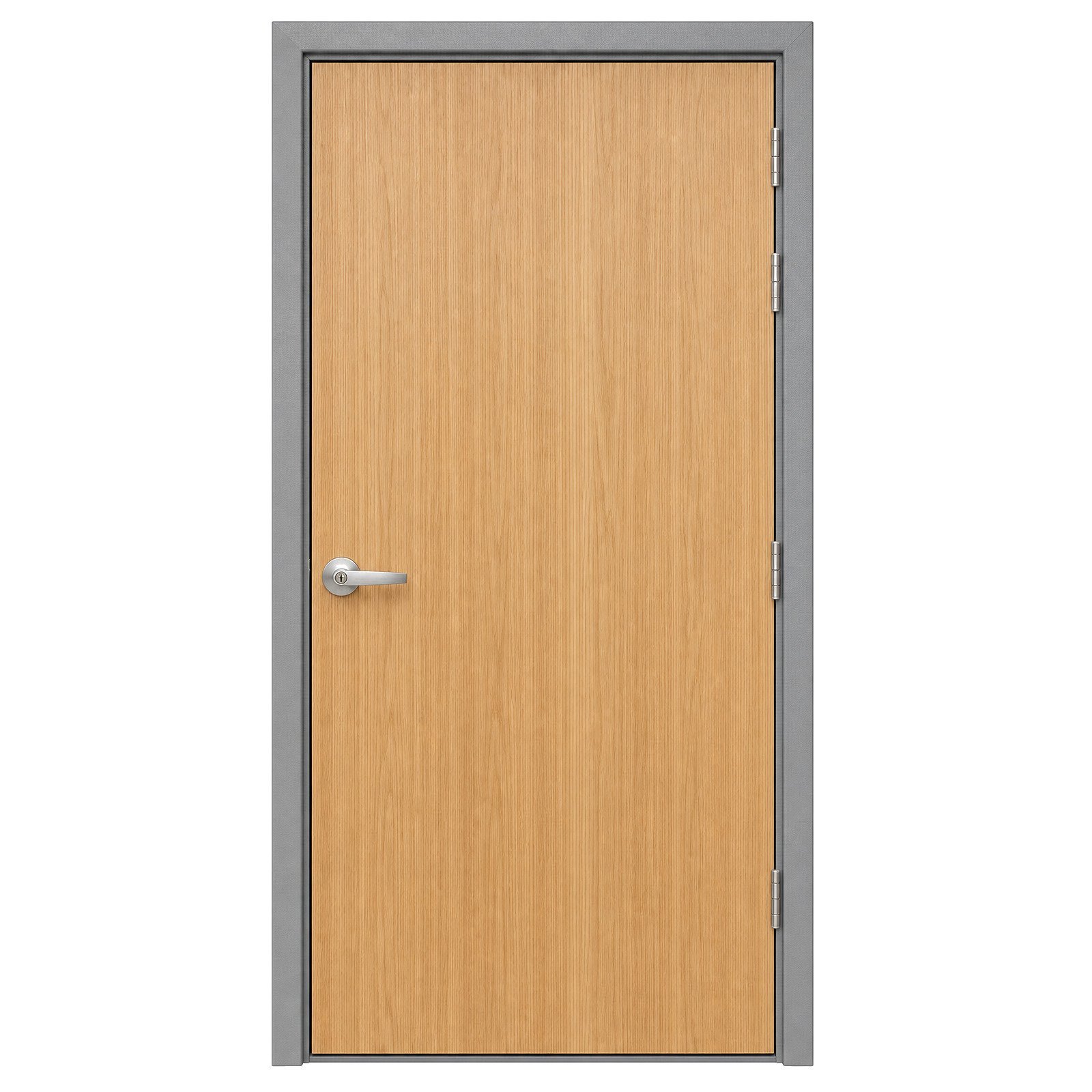 3 Hour Fire Rated Steel Door UL Listed Standard Pair Double Leaf 45mm Water Paint Finish Steel Fire Door Commercial
