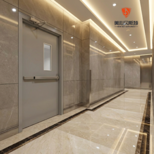 Certified 60 120 Mins Steel Fire Rated Door with Intertek WH Warnock Hersey Mark for Luxury Hotel Commercial Building