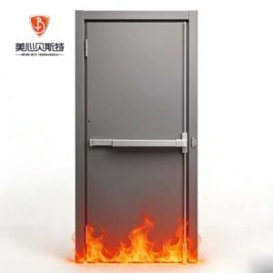 Modern Design UL Standard Finished Side Opening Hotel Hospital Passageway Entrance Metal Steel Fire Door