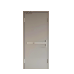 3 Hours WH Certified for Listed Fire Rated Steel Door Minimalist Interior Swing Door Finished North for Compliant