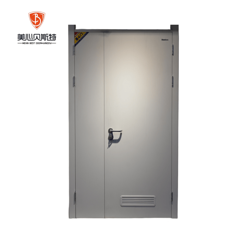 Factory ODM/OEM Fire Resistant Door with Vision Panel Soundproof Thermal Insulation Interior Safety Door