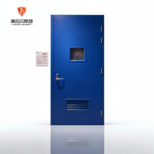 USA Standard Steel Louvered Door Ventilated Steel Door with Air Vent for Commercial Industrial