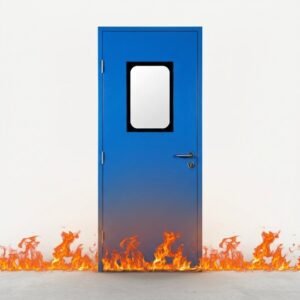 20-180 Minutes Modern Stainless Steel Medical Fire Rated Interior Hospital Access Door Fiberglass Screen Netting Fire Resistant