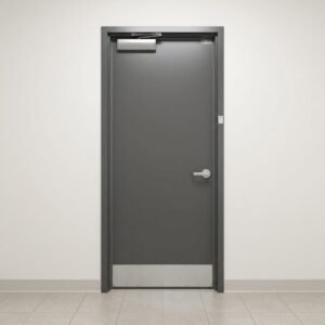 20-180 Min Fire Rated Steel Glass Door for WH Certified Commercial Interior Use Minimalist Design for Hospital & Warehouse