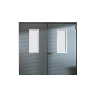 UL/WHI Certified Double Swing Metal Fire Door for Mall & Hospital – Fire-Rated
