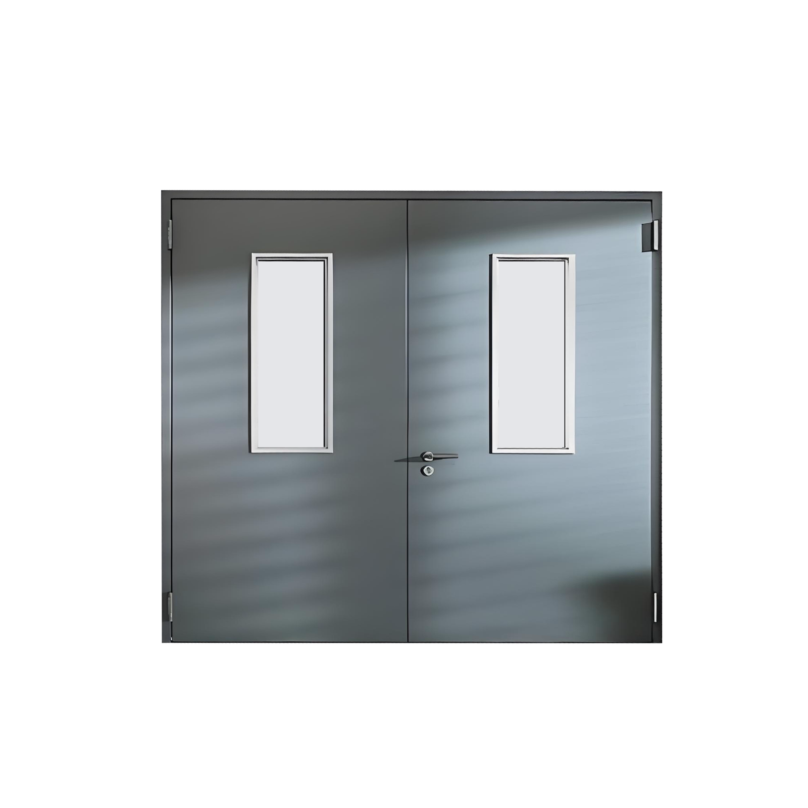 UL/WHI Certified Double Swing Metal Fire Door for Mall & Hospital - Fire-Rated