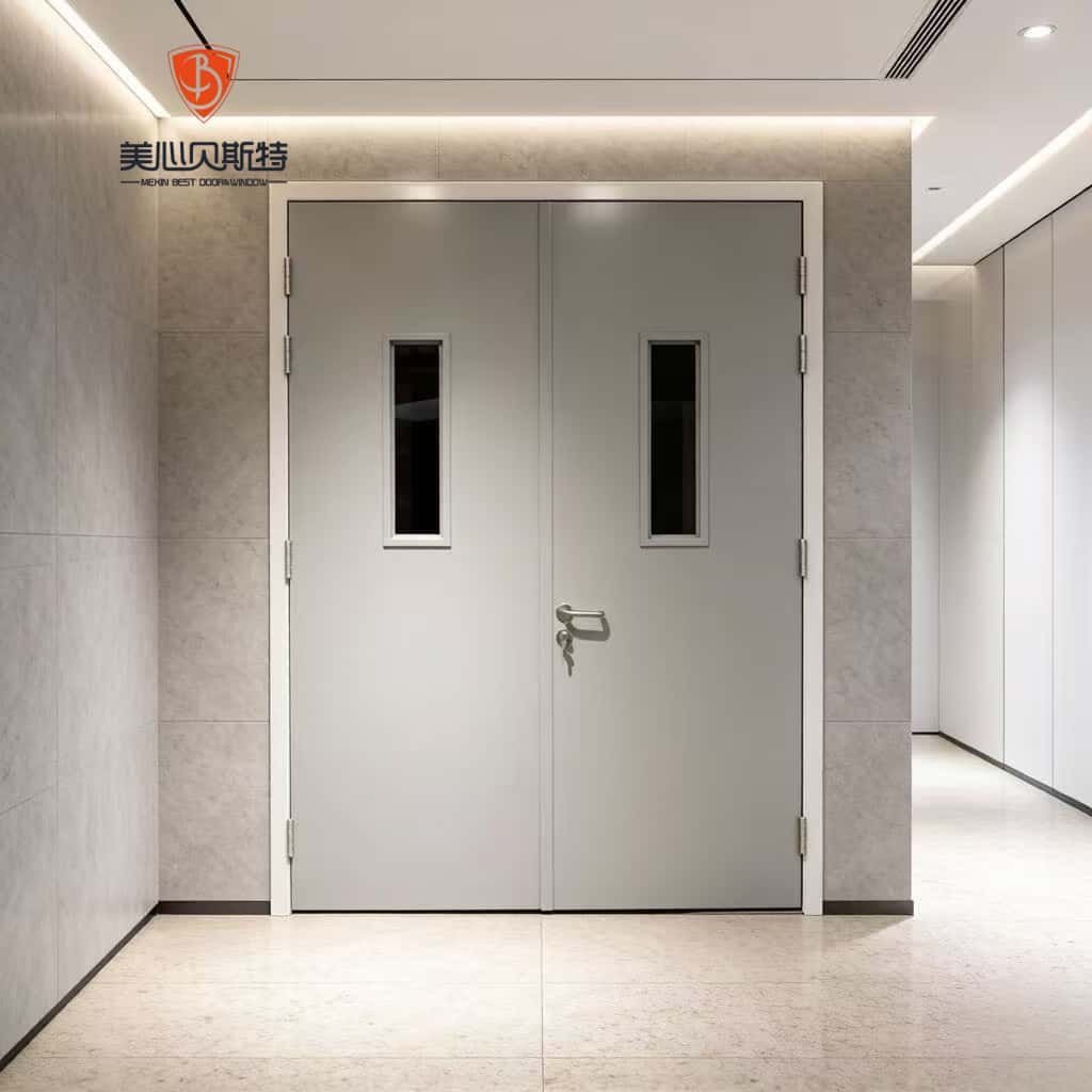 Factory Wholesale Interior Steel Fire Door for Supermarket & Hospital Use