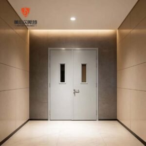 Emergency Exit Fire Rated Steel Fireproof Door with Modern Design Finished Surface for Apartment & Exterior Use