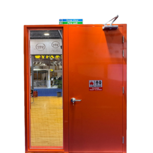 UL Certified Steel Fire Door (20-180 Min) – Hollow Metal Fire-Rated Door for Commercial Building