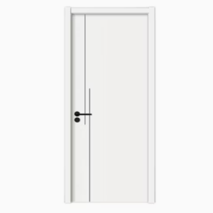 Wooden Door Leaf & Steel Frame Composite Fire-Rated Door (Fire Class: 30min/60min)
