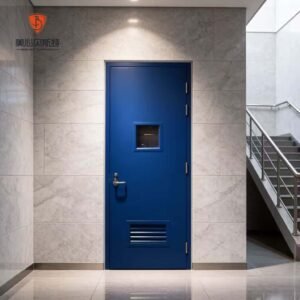 Custom Safety Entry Steel Fire Security Door Modern Design Interior Use Fire Prevention Sound Insulation Supermarket
