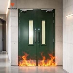 Fireproof Metal Door, High-strength Fireproof Door Made of Steel, Suitable for Hospital and Warehouse Projects