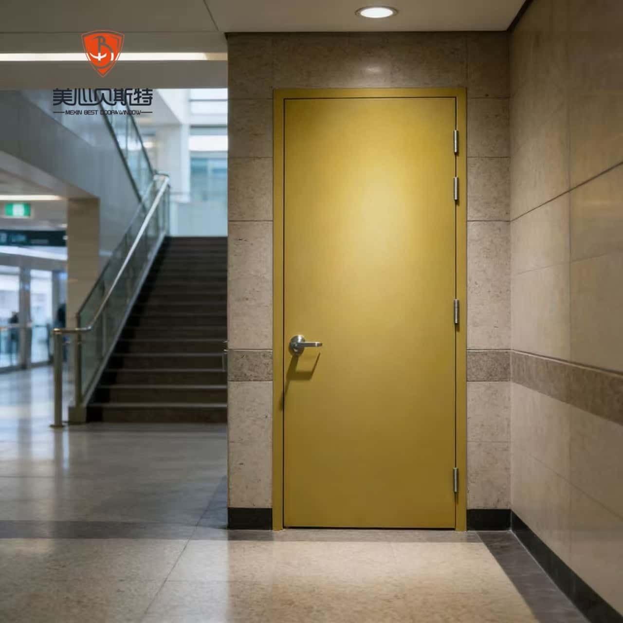 Apartment Steel Fireproof Fire Rated Emergency Escape Door Fire Steel Door