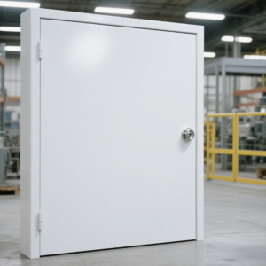 Factory Cheap Steel Fireproof Door Plug-in Single Leaf Safe Fireproof Hotel Indoor Door