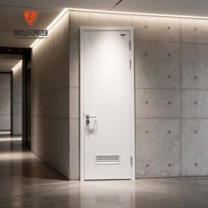 Modern Style Fireproof Steel Security Door for Apartments Swing Open Fire Prevention Feature Finished Surface