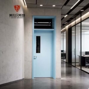 Modern Style Fireproof Steel Security Door for Apartments Swing Open Fire Prevention Feature Finished Surface