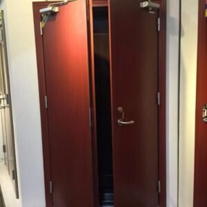 Modern Design Solid Wood Fire-resistant Wooden Doors, Suitable for Office Buildings, Commercial and Other Fire-resistant Areas