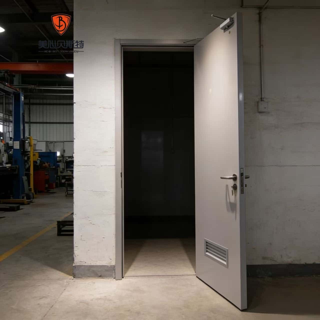 Factory Customized Fireproof Metal Door Clean Room Steel Swing Doors for Industrial Food and Hospital Modern Cleanroom