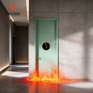 High Quality Factory Customized Modern Style Fireproof Steel Door Metal Fire Door