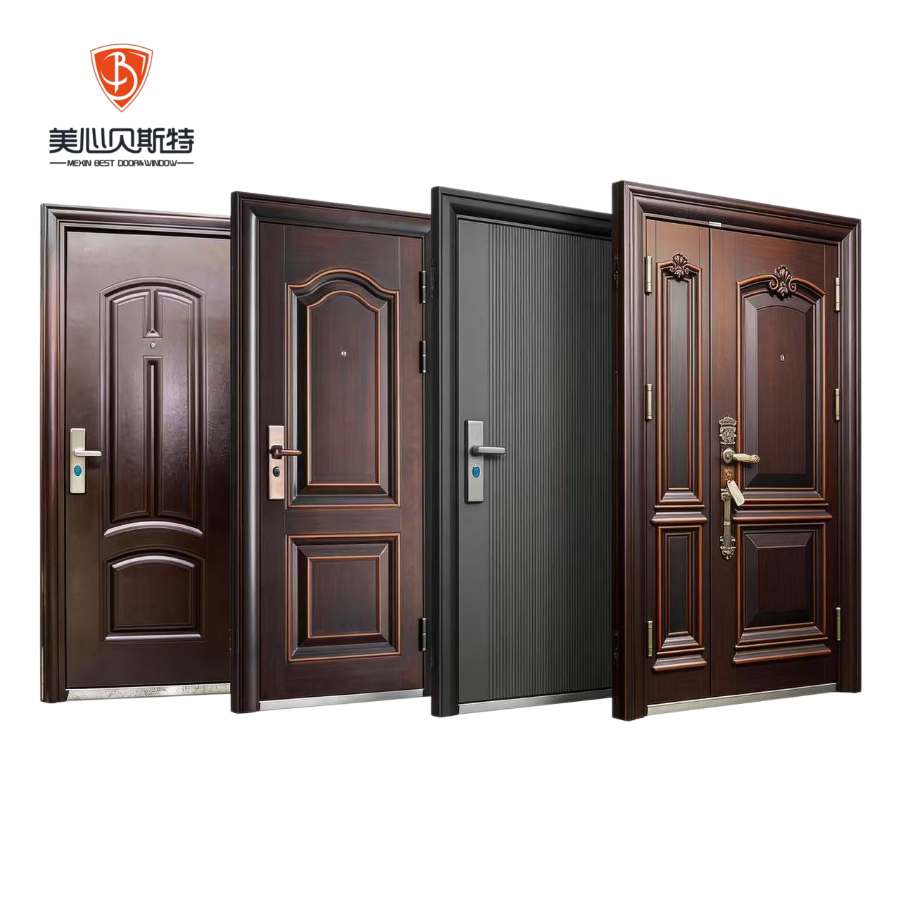 Factory Fire Safe Steel Fireproof Door 1.5 h Structural Integrity to Block Flames and Smoke UL