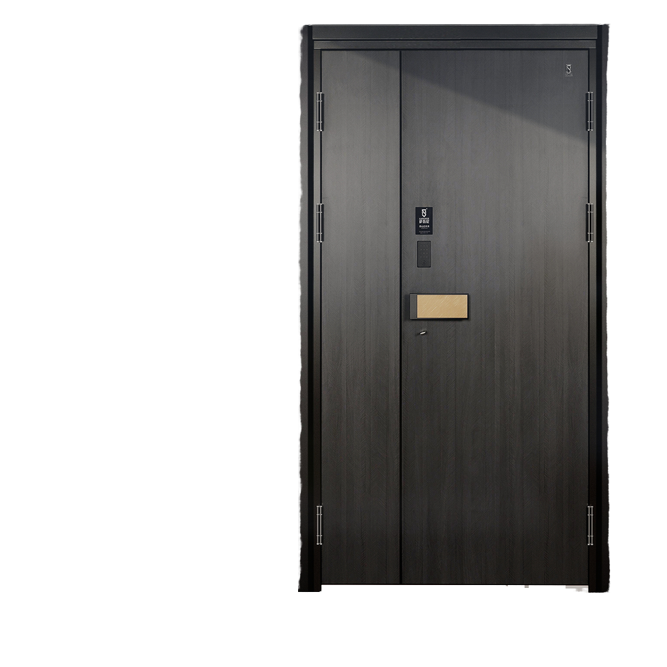 YS9200 Modern Steel Entry Door Waterproof Anti-Theft Security Door for Villa & Hotel Use Side Opening